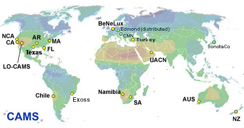CAMS Coverage map